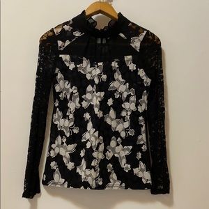 BUTTON DOWN BLOUSE COLOR BLACK SIZE XXL